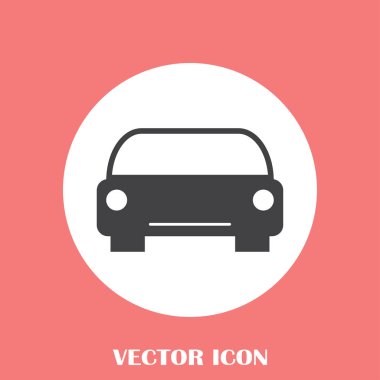 Araba icon.car simge vektör. Vektör çizim.