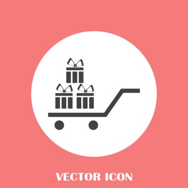 Hediye vektör web simgesi