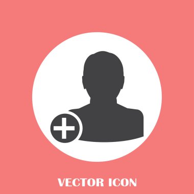 arkadaş vektör simgesi ekle