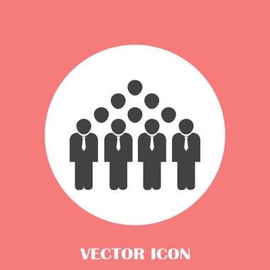 Grup insanlar vektör simgesi
