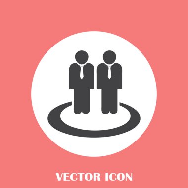 Grup insanlar vektör simgesi