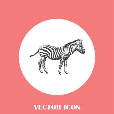 Zebra vektör web simgesi