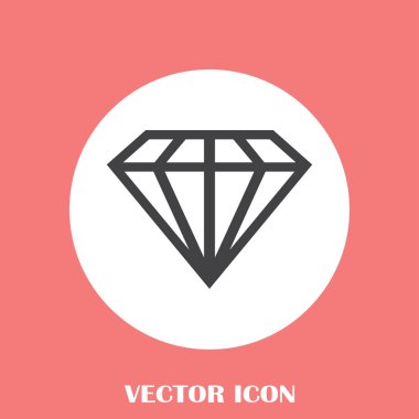 satır elmas vektör simgesi