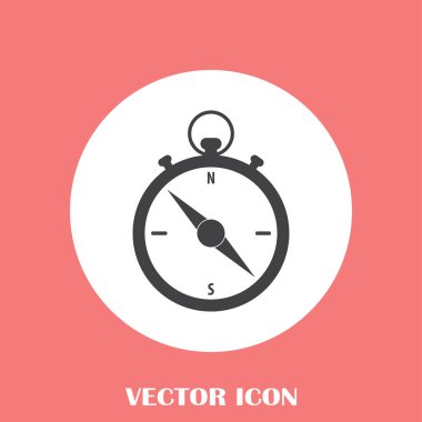 Pusula simgesini vektör tasarımı