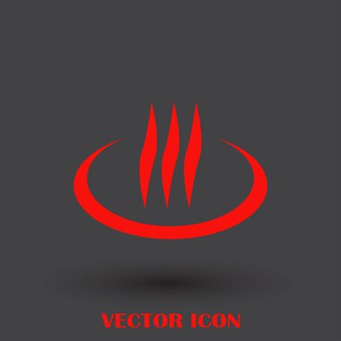 Buhar vektör simge tasarlamak duman