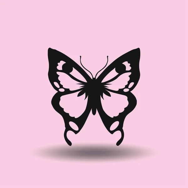 फुलपाखरू लोगो ग्राफिक डिझाइन संकल्पना . — स्टॉक व्हेक्टर