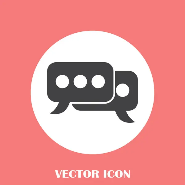 Chat-Symbol im trendigen flachen Stil isoliert auf einem Hintergrund. Sprachblase Symbol für Ihre Website-Design, Logo, App, ui. Vektorillustration, Eps10. — Stockvektor