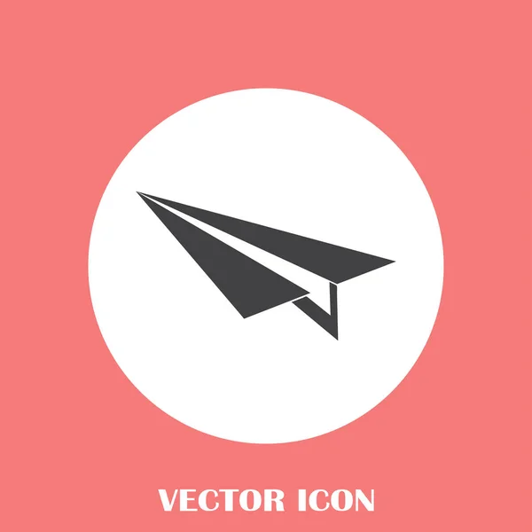 Vector de icono de avión, ilustración de logotipo sólido, pictograma — Vector de stock