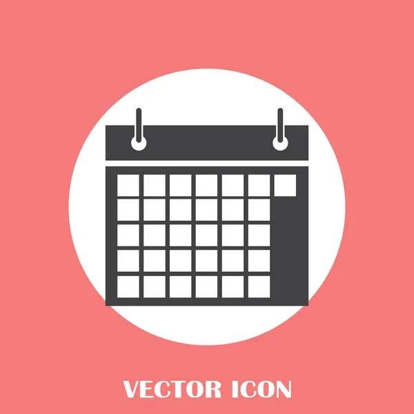 Calendar Isolated Flat Web Mobile Icon — Stock Vector