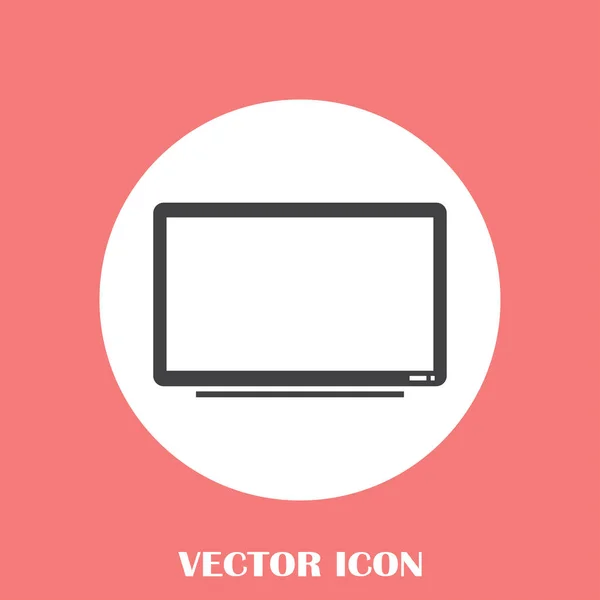 Icono de televisión en estilo plano de moda. Símbolo de televisión para el diseño de su sitio web, logotipo, aplicación, UI. Ilustración vectorial, EPS10 . — Vector de stock