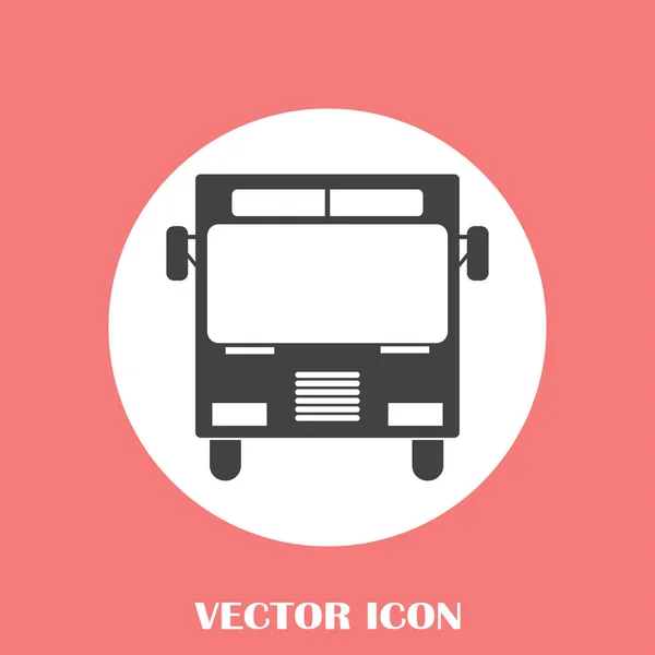 Vektorové ikony autobus, solidní logo ilustrace, piktogram — Stockový vektor