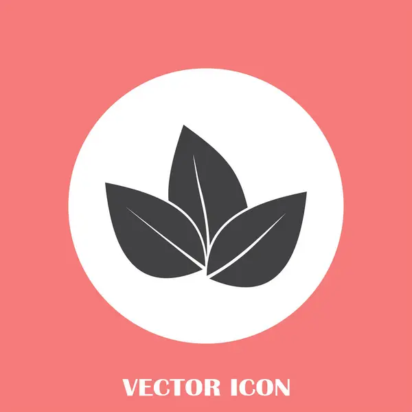 Illustration vectorielle icône feuille — Image vectorielle