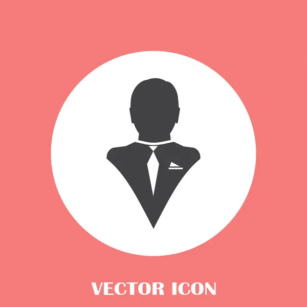 Businessman vector web icon — Stock Vector