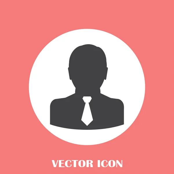 Businessman vector web icon — Stock Vector