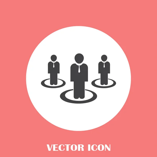 Grupo pessoas vetor ícone — Vetor de Stock