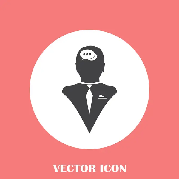 SIlhouette of a head with speech bubble. SIlhouette of a head with speech bubble vector illustration. SIlhouette of a head with speech bubble vector concept. SIlhouette of a man head with vector image — Stock Vector
