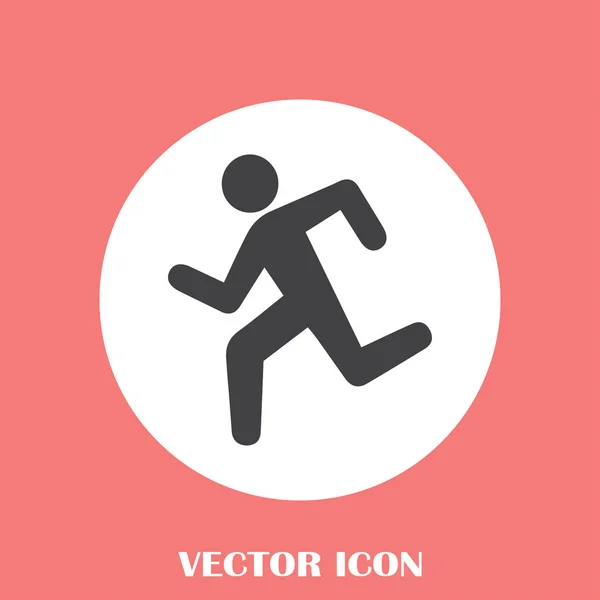 Summer sports icons. running man — Stock Vector