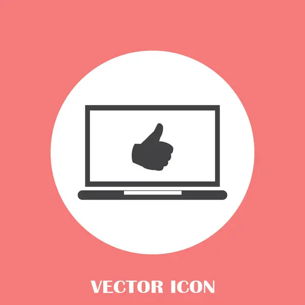 Vector thumb up icon — Stock Vector