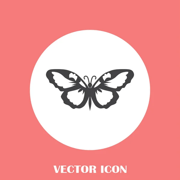 Mariposa vector web icono — Vector de stock