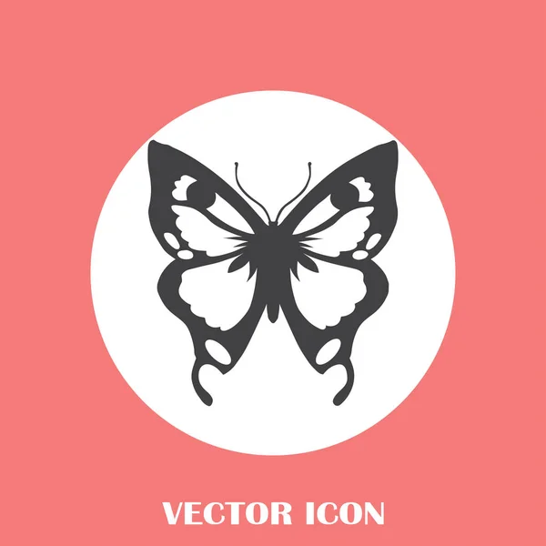 Schmetterling Vektor Web-Ikone — Stockvektor