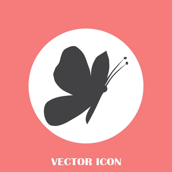 Ícone web vetor borboleta —  Vetores de Stock