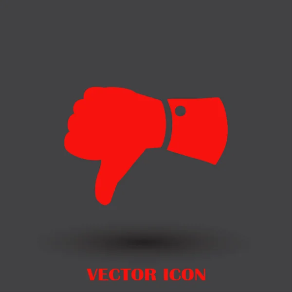 Thumb down icon vector — Stock Vector