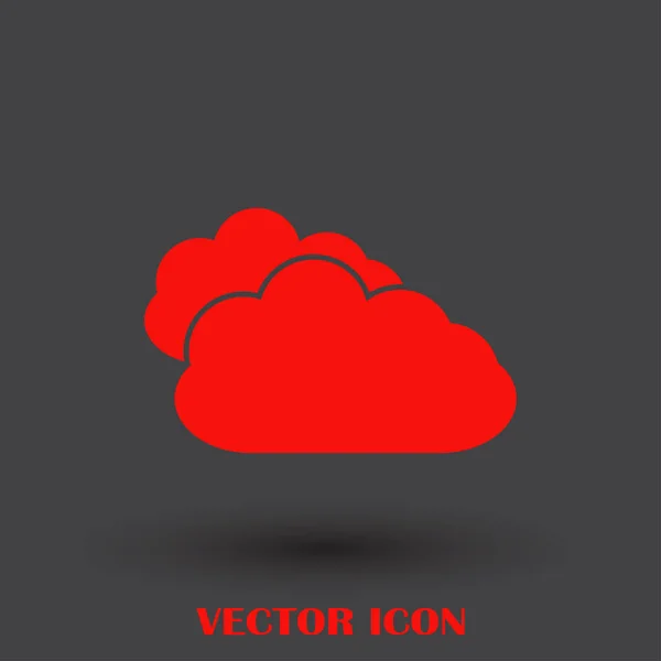 Zwei-Wolken-Vektorbild für Web-Anwendungen, mobile Anwendungen und Printmedien. — Stockvektor