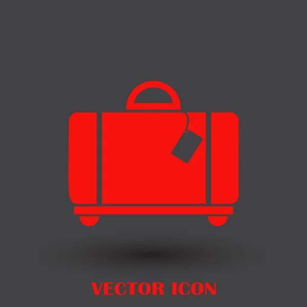 Briefcase icon, vector illustration. Flat design style — Stock Vector