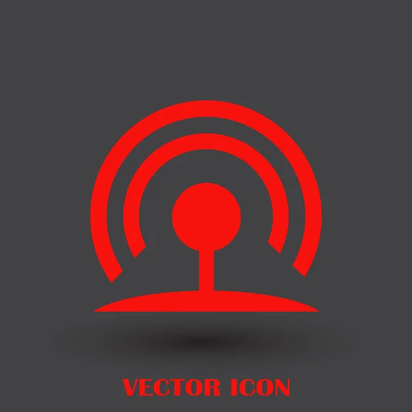 Vector de iconos WIFI, Signo de Internet inalámbrico, Estilo plano para diseño gráfico y web — Archivo Imágenes Vectoriales