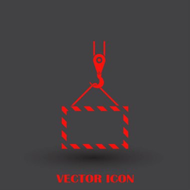 ekibimizi vinç kanca, kaldırma çalışmaları, tesisat işleri, Bina, tamamen düzenlenebilir vektör görüntü