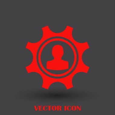 antika arka plan vektör sanat ile dişli simgesini