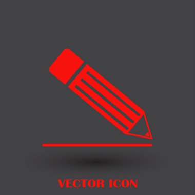 kalem simgesi, vektör çizim