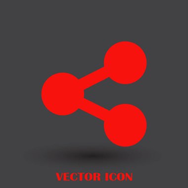 Atom vektör web simgesi