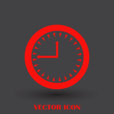 Saat, saat vektör simgesi