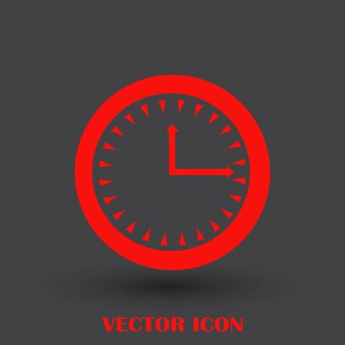 Saat, saat vektör simgesi