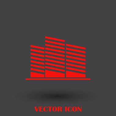 Emlak sembolü. vektör simgesi