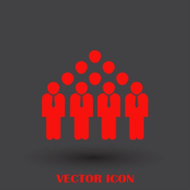Grup insanlar vektör simgesi