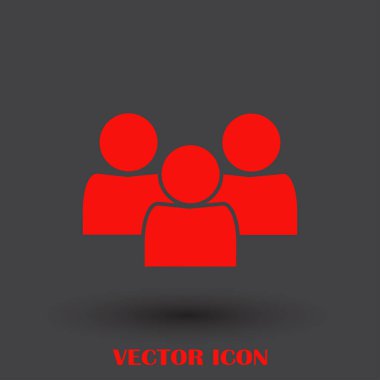 Grup insanlar vektör simgesi