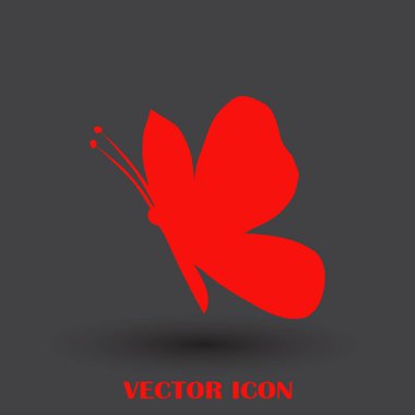 Kelebek vektör web simgesi