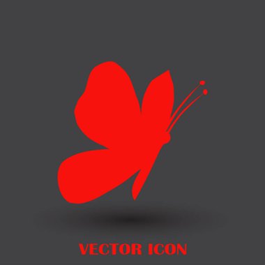 Kelebek vektör web simgesi