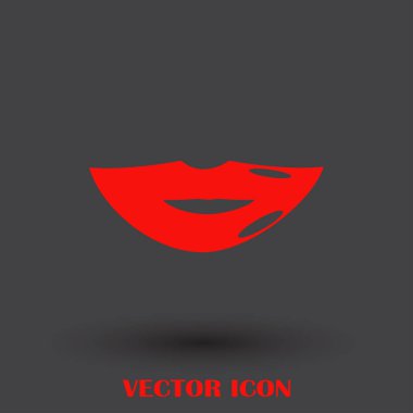 Dudak simgesi web tasarım