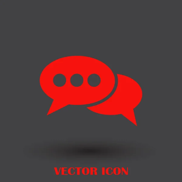 Chat-Symbol im trendigen flachen Stil isoliert auf einem Hintergrund. Sprachblase Symbol für Ihre Website-Design, Logo, App, ui. Vektorillustration, Eps10. — Stockvektor