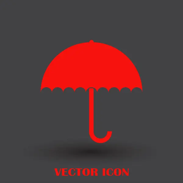 Ícone web vetor guarda-chuva — Vetor de Stock