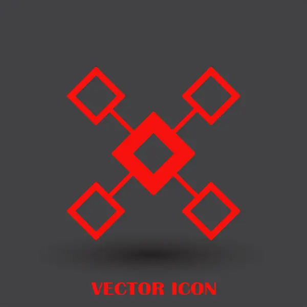 Flussdiagramm-Icon-Vektor. — Stockvektor