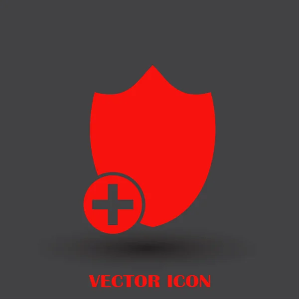Ícone de web de vetor de escudo — Vetor de Stock