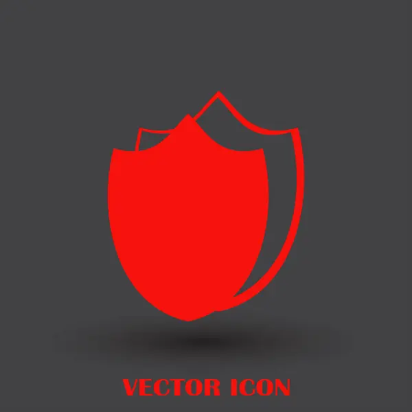 Schild-Vektor-Websymbol — Stockvektor