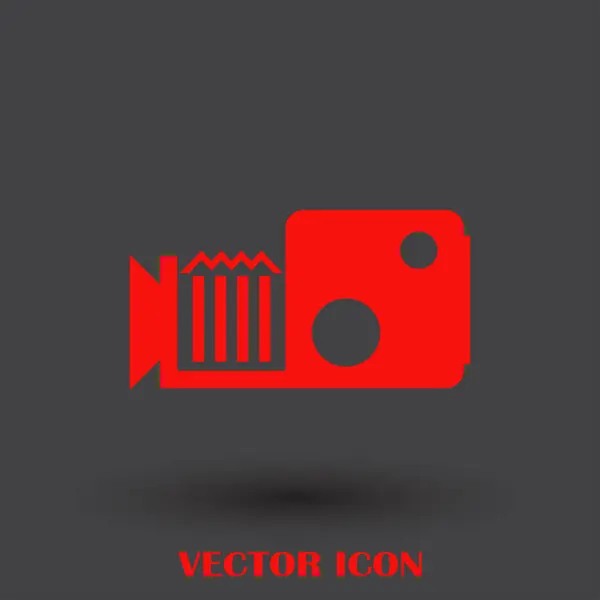 Icône vectorielle caméra vidéo — Image vectorielle