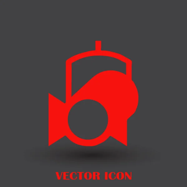 Spotlight vector web icon. — Stock Vector