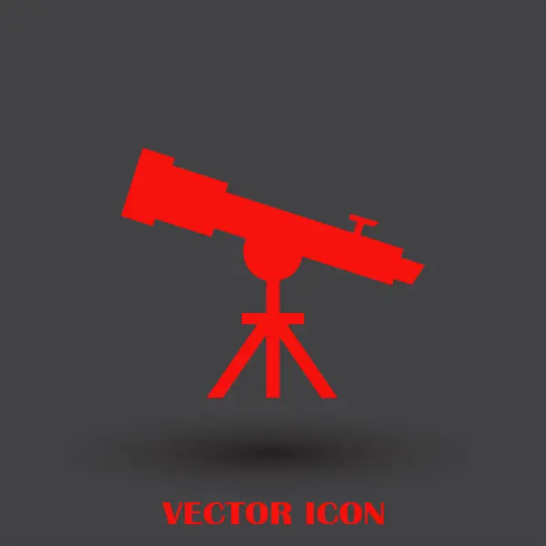 Icône vecteur web télescope — Image vectorielle