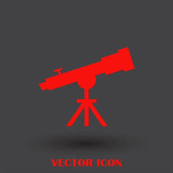 Icône vecteur web télescope — Image vectorielle